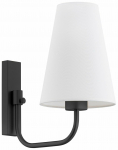 Valgusti seinale Argon Safiano 8376, E27, 1 x 15 W, must v.