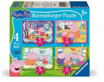 Pusle 4in1 Ravensburger Peppa Pig Family Time, 14 cm x 19 cm, 72 tk, mitmev&auml;rviline