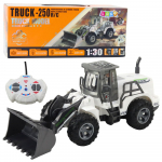 Raadiojuhitav ekskavaator Lean Toys Truck 250, valge