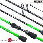 Spinning Akara Teuri LS TX-30, S662L-198, 198 cm, 80 g, must v./roheline v.