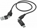 Juhe Hama 00201537, USB Type C/USB Type A/MicroUSB male, must v.