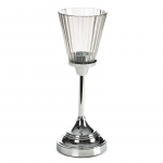 K&uuml;&uuml;nlahoidja Elani 03, klaas/metall, &Oslash; 12 cm, 31 cm, h&otilde;be v.