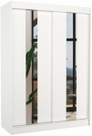 Riidekapp ADRK Balton, valge v., 61 cm x 150 cm x 215 cm, peegliga