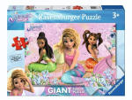 Pusle Ravensburger Giant Mermaid Magic, 50 cm x 70 cm, 24 tk, mitmev&auml;rviline