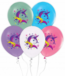 &Otilde;hupallide komplekt ovaalsed GoDan Unicorn, mitmev&auml;rviline, 5 tk