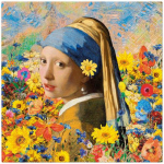 Pabersalvr&auml;tikud Paw Decor Collection Vermeer's Floral Muse, 33 cm x 33 cm, mitmev&auml;rviline, 20 tk