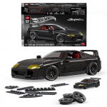 Konstruktor, auto Mattel Hot Wheels Supra 94 Toyota Mkiv JKG40, 824 tk, must v.
