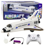 Rc kosmoselaev Lean Toys Aircraft, valge v.