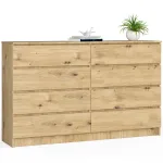Kummut Akord Furniture Factory K160 8SZ CLP PK, artisan oak v., 121 cm x 160 cm x 40 cm