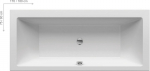 Vann, sisseehitatav Ravak Formy 01 C691000000, 170 cm x 75 cm x 43.4 cm, ristk&uuml;lik, valge v.