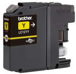 Tindiprinteri kassett Brother LC-121Y, kollane v.