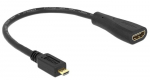 Juhe Delock HDMI - Micro HDMI w/Ethernet HDMI female, Micro HDMI male, 0.23 m, must v.
