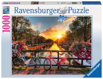 Pusle Ravensburger Bicycles in Amsterdam 19606, 70 cm x 50 cm, 1000 tk, mitmev&auml;rviline