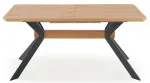 Laud pikendatav Bacardi, tamm v./must v., 160 - 220 cm x 90 cm x 76 cm