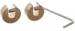 Ukse- ja aknalukk Dreambaby Sliding Window Lock, messingi, 2 tk