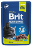 Kassi m&auml;rgtoit Brit Premium By Nature Sterilised Lamb, lambaliha, 0.1 kg
