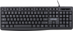 Juhtmega arvutiklaviatuur ActiveJet K-3803S, EN, must v.