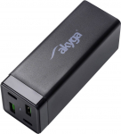 Telefoni laadija Akyga AK-CH-17, 2 x USB/2 x USB-C, must v., 65 W