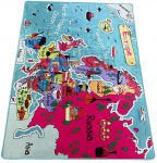 Vaip Conceptum Hypnose Map 876CHL1698, mitmev&auml;rviline, 120 cm x 80 cm