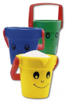 Liivakasti m&auml;nguasjade komplekt Mattel Fisher Price Brilliant Basics, sinine/kollane/roheline