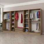 Riidekapp Kalune Design Kale 7544, pruun v., 52 cm x 360 cm x 190 cm