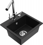 K&ouml;&ouml;givalamu Mexen Milo 6505-77-671600-00, graniit, 43.5 cm x 41 cm x 17.1 cm, must/kroom