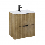 Valamualune vannitoa kapp Masterjero Deco, tamm v./pruun v., 45.2 cm x 60 cm x 62.6 cm