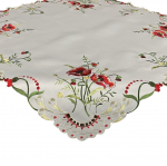 Laudlina ruudukujuline OH-203-C, elevandiluu/punane/roheline, 85 x 85 cm