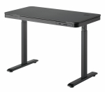 Kirjutuslaud reguleeritava k&otilde;rgusega BALDER, 118 cm x 60 cm, 72 - 120 cm, must v.