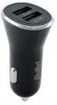 Auto laadija Bullet, 2 x USB, must v., 24 W