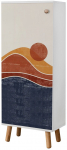 Kingakapp Kalune Design Vegas B 957, sinine v./valge v./punane v., 38 cm x 50 cm x 135 cm
