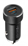 Auto laadija Forever CC-06, USB Type C/USB Type A, must v., 20 W