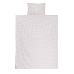 Voodipesukomplekt Domoletti Prisma D-1022, valge v./&otilde;rnroosa v., 50 x 70 cm, 140 x 200 cm, 2 tk