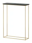 Konsoollaud ADRK Sili, kuldne v./must v., 60 cm x 20 cm x 80 cm