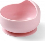 Kleepuv kauss BabyOno 1481/02, 6+ kuud, 12 cm, silikoon, roosa v.