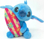 Pehme m&auml;nguasi Simba Lilo and Stitch Surfboard, sinine v., 25 cm