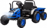 Laste elektriline traktor, haagisega Milly Mally Farmer, sinine v.