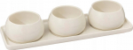 Serveerimiskomplekt Secret de Gourmet Nora, 9.5 cm x 5 cm x 5 cm, valge v., keraamiline