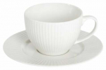 Tass alustassiga Homla Siena 733284, valge v., 0.24 l
