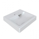 Vannitoa kraanikauss LAWA6050, kivimass, 60.4 cm x 50.3 cm x 12.5 cm, valge