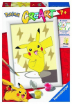 Maalimine numbrite j&auml;rgi Ravensburger CreArt Pokemon, kollane v.