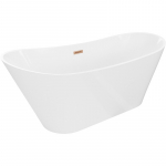Vann, teisaldatav Mexen Dora, 160 cm x 75 cm x 72 cm, ovaalne, valge/vask