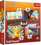 Pusle 4in1 Trefl Brave Lion King 34653, 20.5 cm x 28.5 cm, 207 tk, mitmev&auml;rviline