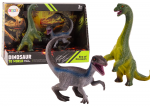 Kujukeste komplekt, dinosaurus Lean Toys Era Of Dinosaurs Brachinosaurus And Velociraptor, 2 tk, roheline v./hall v.
