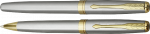 Kirjutamiskomplekt Jaguar, kuldne/h&otilde;be, 0.7 mm, 2 tk