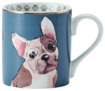 Tass Mikasa French Bulldog, sinine, 0.280 l