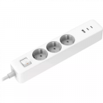 Pikendusjuhe Xiaomi Power Strip, 2C1A, 3 x 1 mm&sup2;, 1.4 m, IP22, 3 pesa, 3USB, l&uuml;litiga