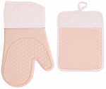 Ahju pajakinnaste ja potihoidjate komplekt Zyle ZY3032SG, 30 cm, roosa v., 2 tk