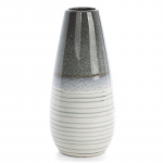 Dekoratiivne vaas Viki 01, 39 cm, valge v./hall v.