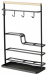 K&ouml;&ouml;gi riiul Boltze Agneta, pruun v./must v., 12 cm x 28.5 cm x 43.5 cm